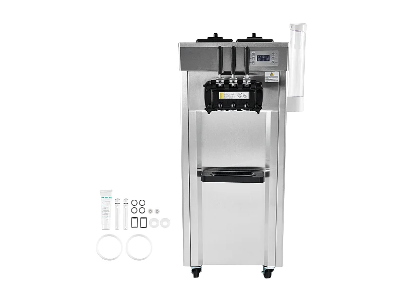 Machine à Crème Glacée Commerciale, Sorbetière à 3 Parfums SucceBuy, Rendement 21-31 L/H