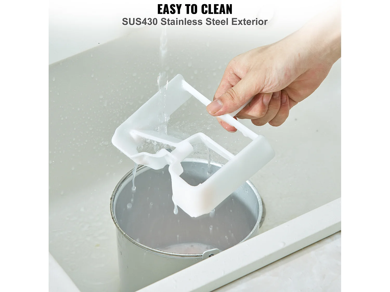 Sorbetaapparaat SucceBuy Automatische Ijsmachine 2L, Elektrische Ijsmachine voor Joghurt en Ijs, Zwart