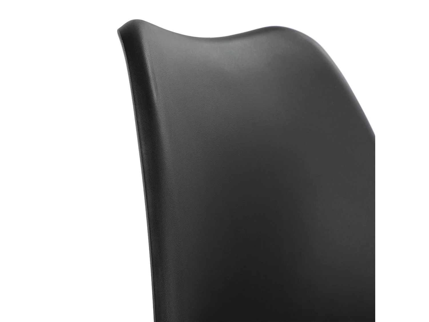 Lot de 2 Chaises design contemporain nordique scandinave - pieds en bois de hêtre massif - Noir