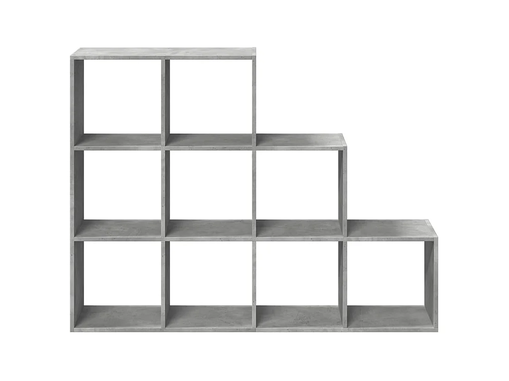 Libreria 4 Ripiani Grigio Cemento 137,5x29x103,5 cm Truciolato