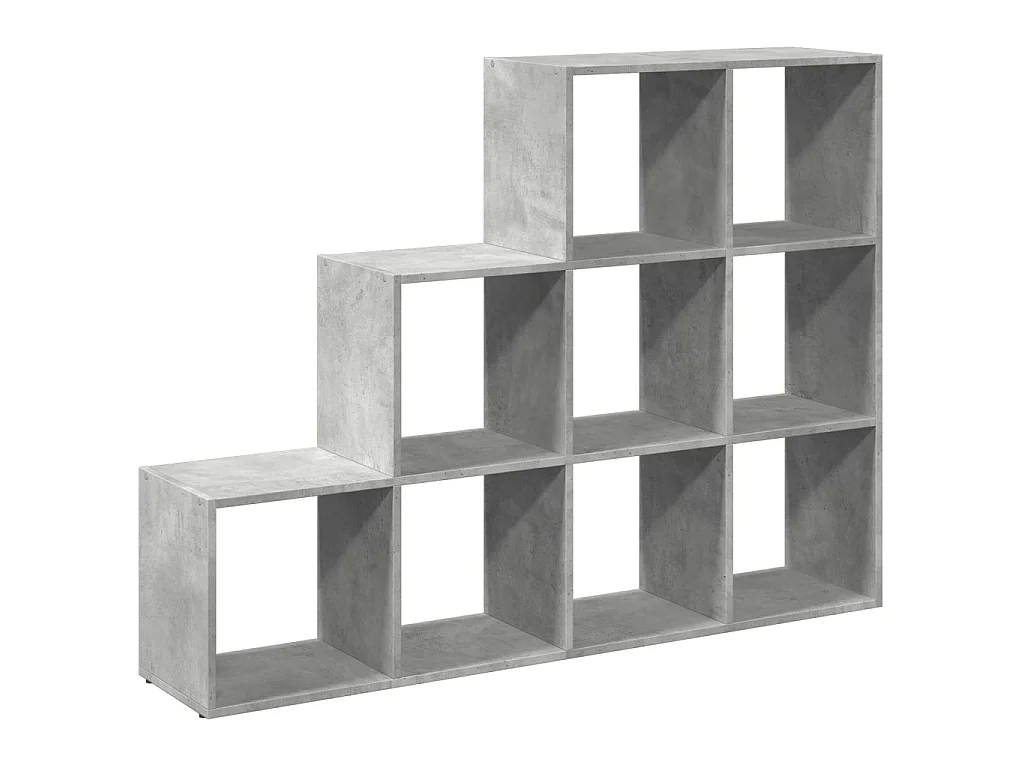 Libreria 4 Ripiani Grigio Cemento 137,5x29x103,5 cm Truciolato