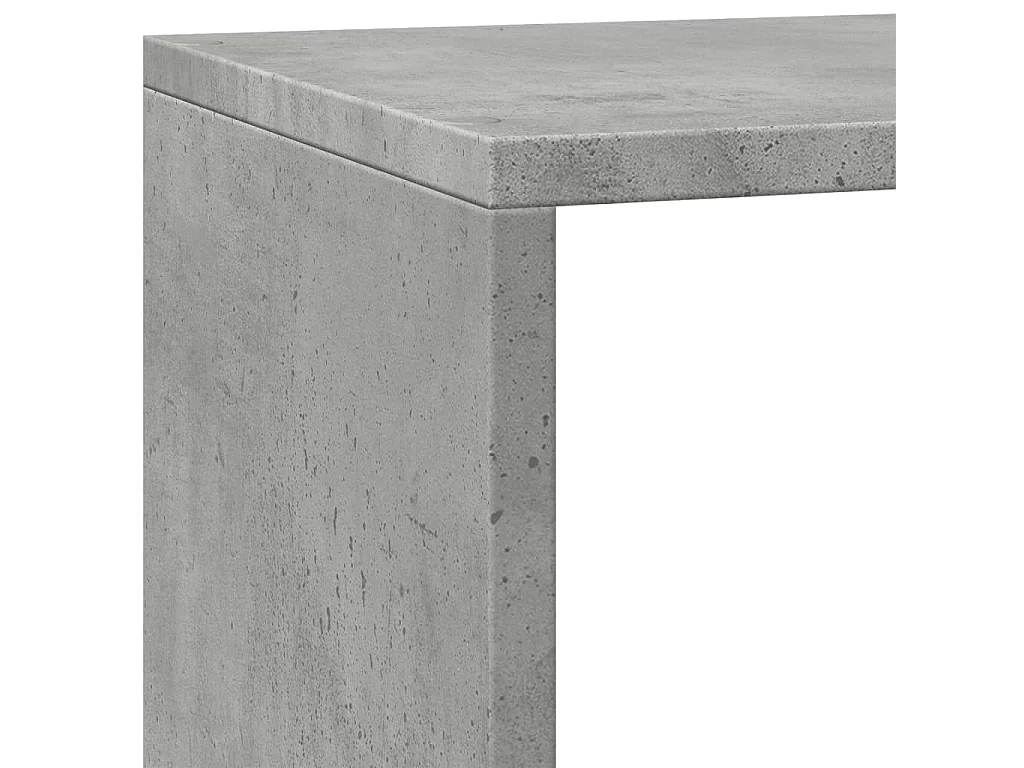 Libreria 4 Ripiani Grigio Cemento 137,5x29x103,5 cm Truciolato