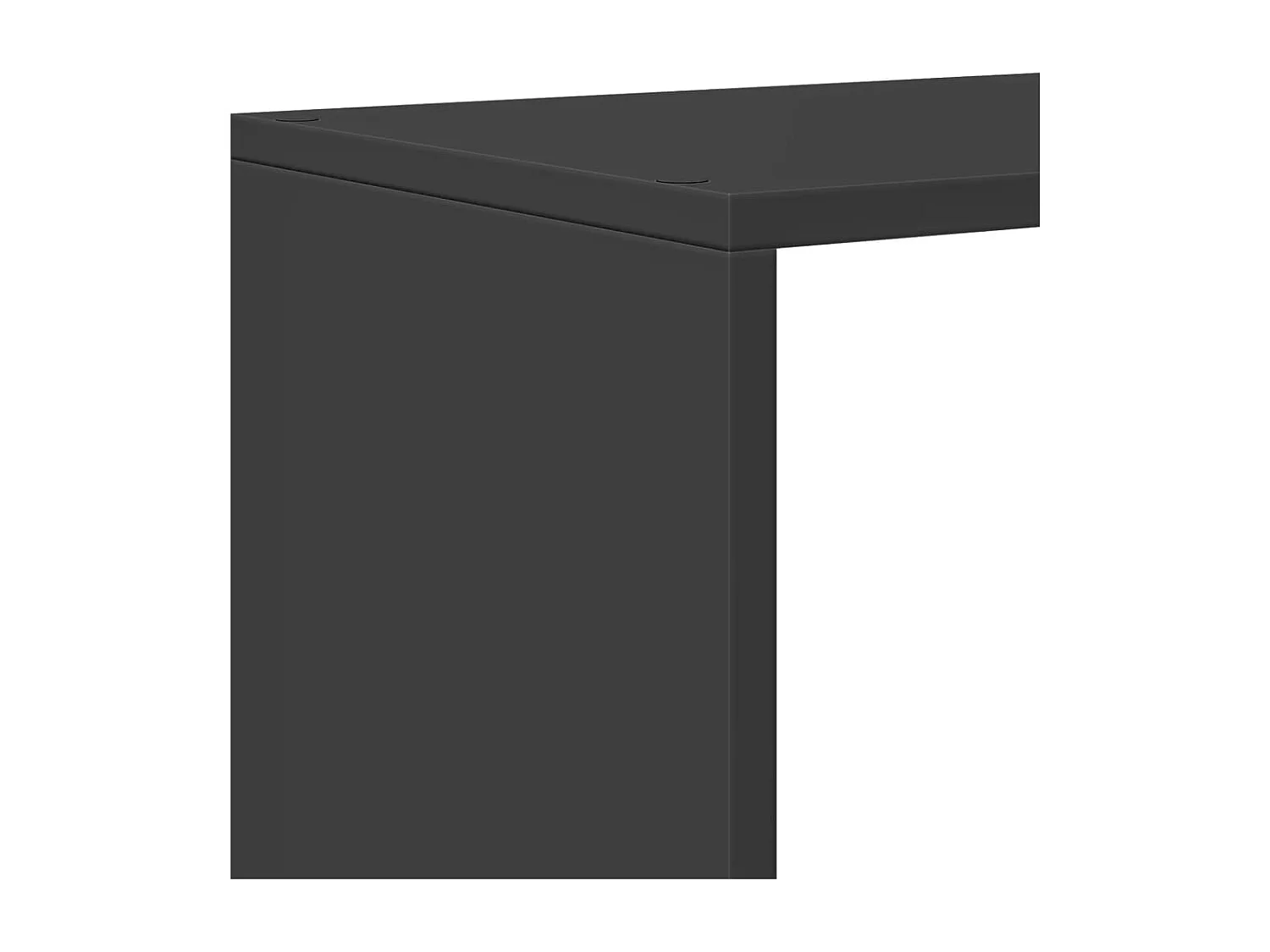 Étagère séparatrice de pièce à 3 niveaux noir 123x29x123 cm