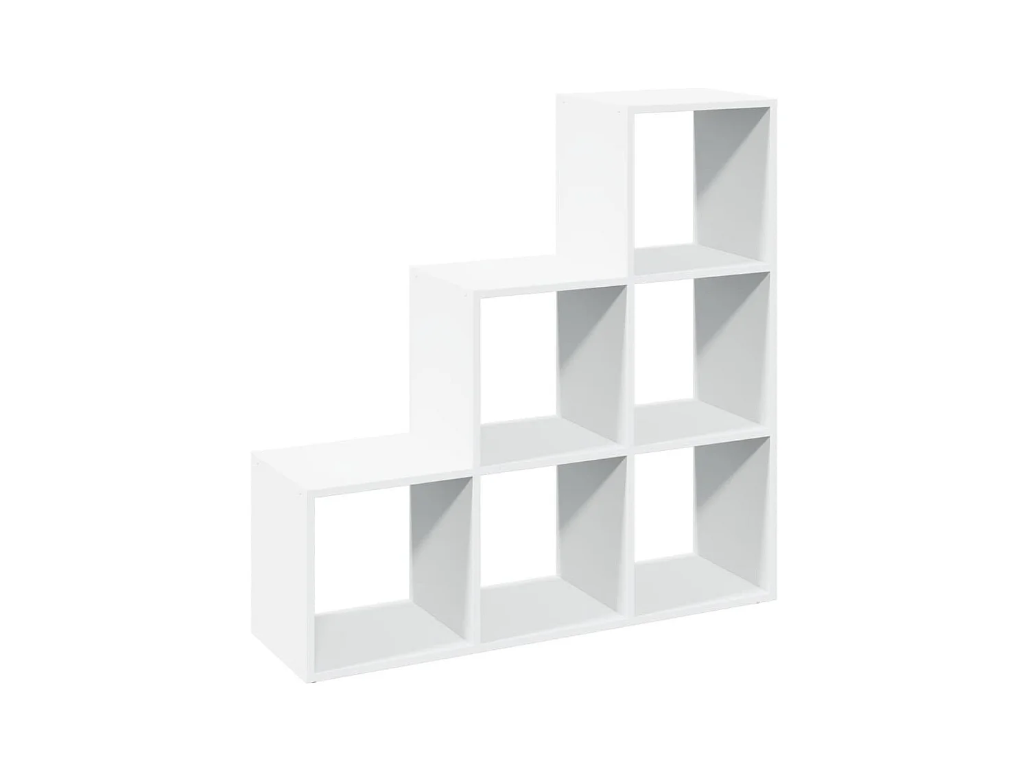 Étagère séparatrice de pièce à 3 niveaux blanc 99x29x99 cm