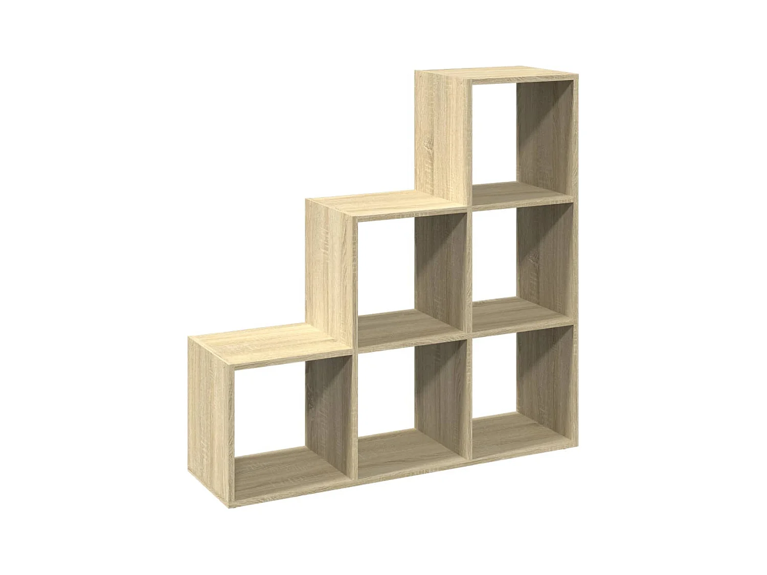 Étagère séparatrice de pièce 3 niveaux chêne sonoma 99x29x99 cm