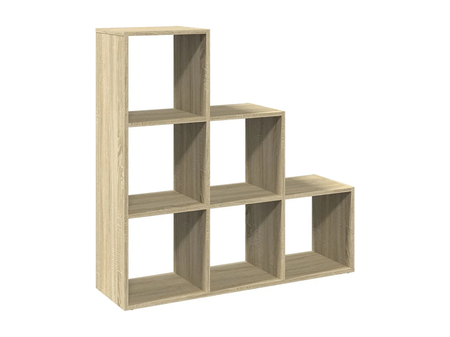 Raumteiler-Bücherregal 3 Etagen Sonoma-Eiche 99x29x99 cm