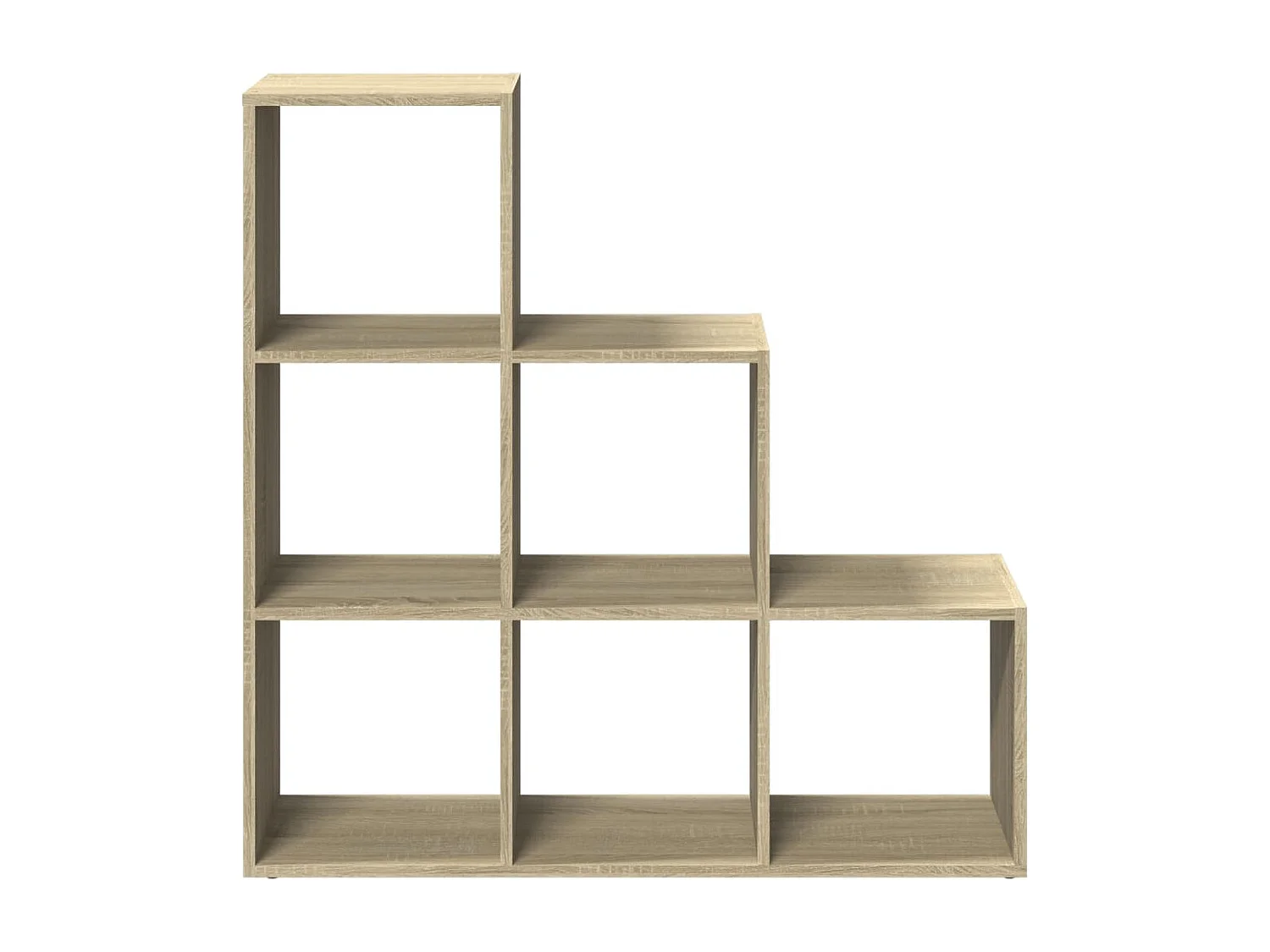 Raumteiler-Bücherregal 3 Etagen Sonoma-Eiche 99x29x99 cm