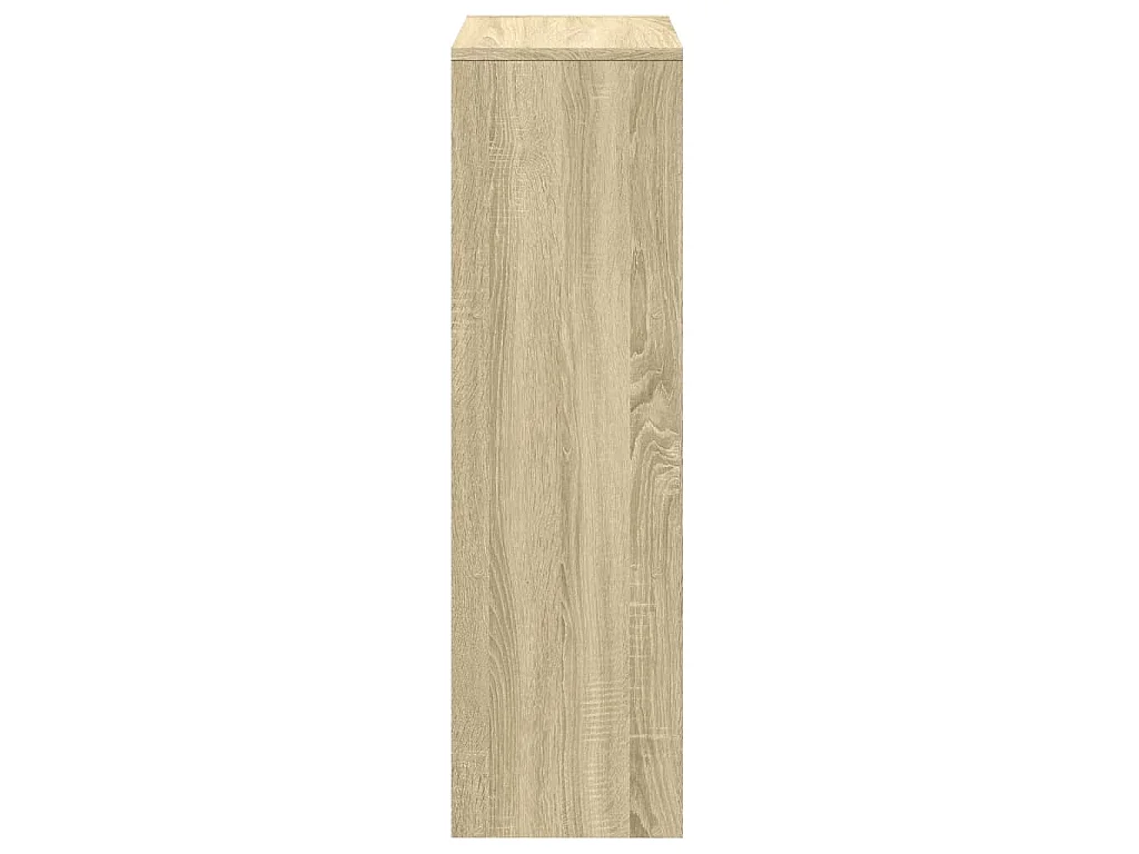Étagère séparatrice de pièce 3 niveaux chêne sonoma 99x29x99 cm