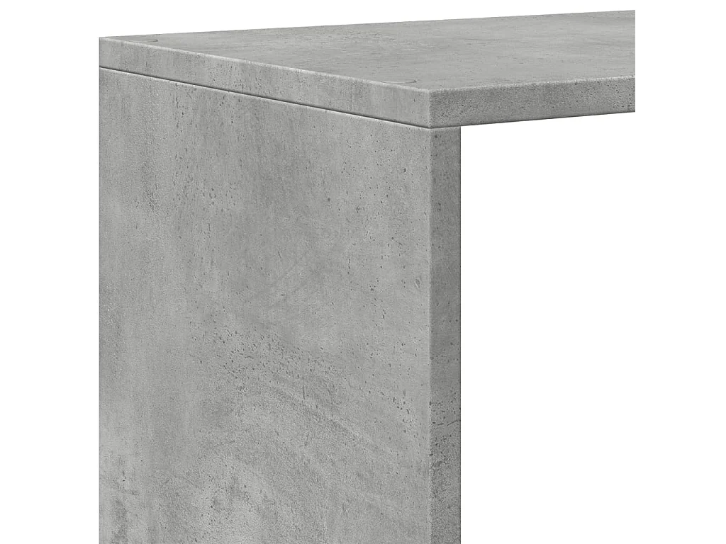 Kamerscherm / boekenkast 4-laags 131,5x29x131,5 cm hout grijs