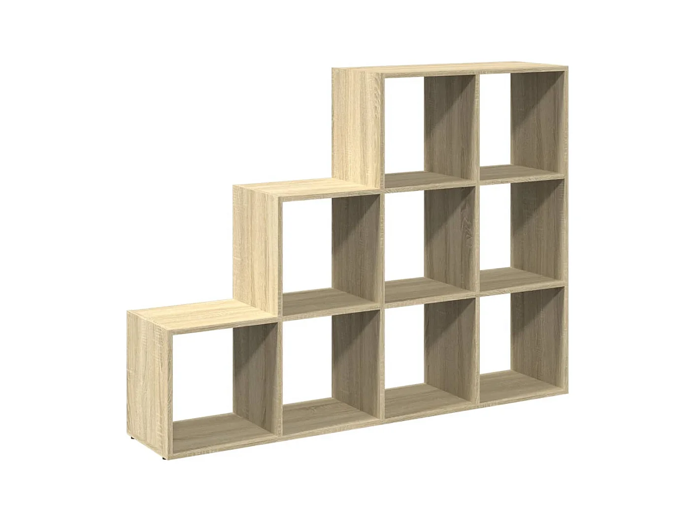 Raumteiler-Bücherregal 3 Stufen Sonoma-Eiche 137,5x29x103,5 cm
