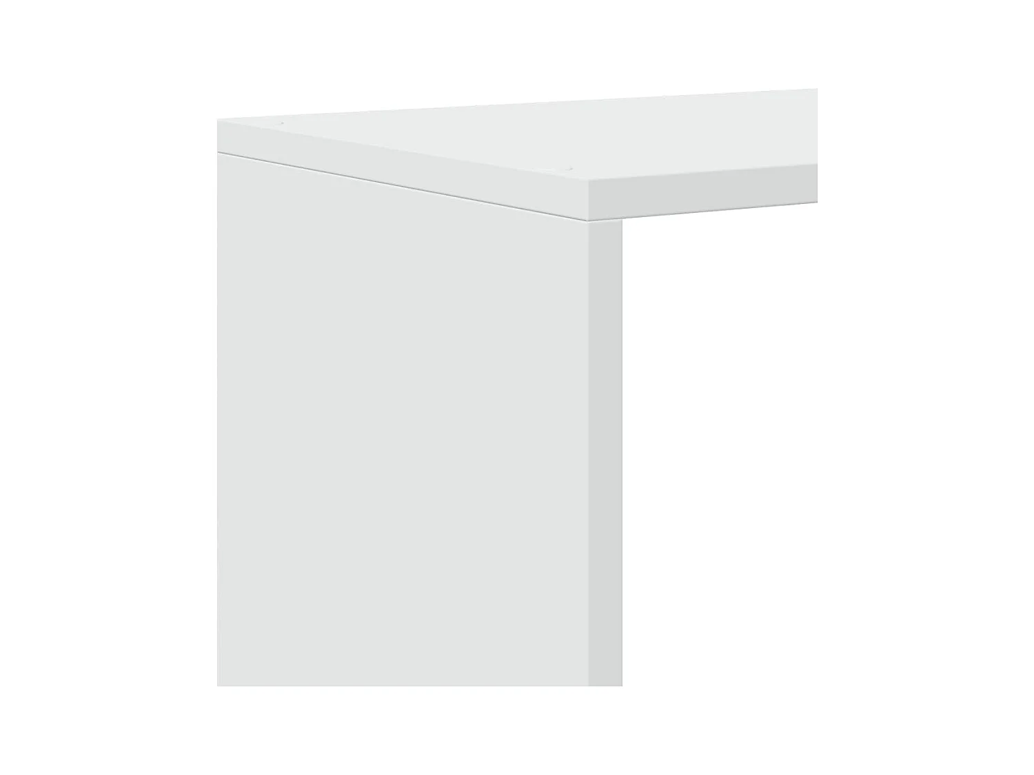 Étagère séparatrice de pièce à 3 niveaux blanc 123x29x123 cm