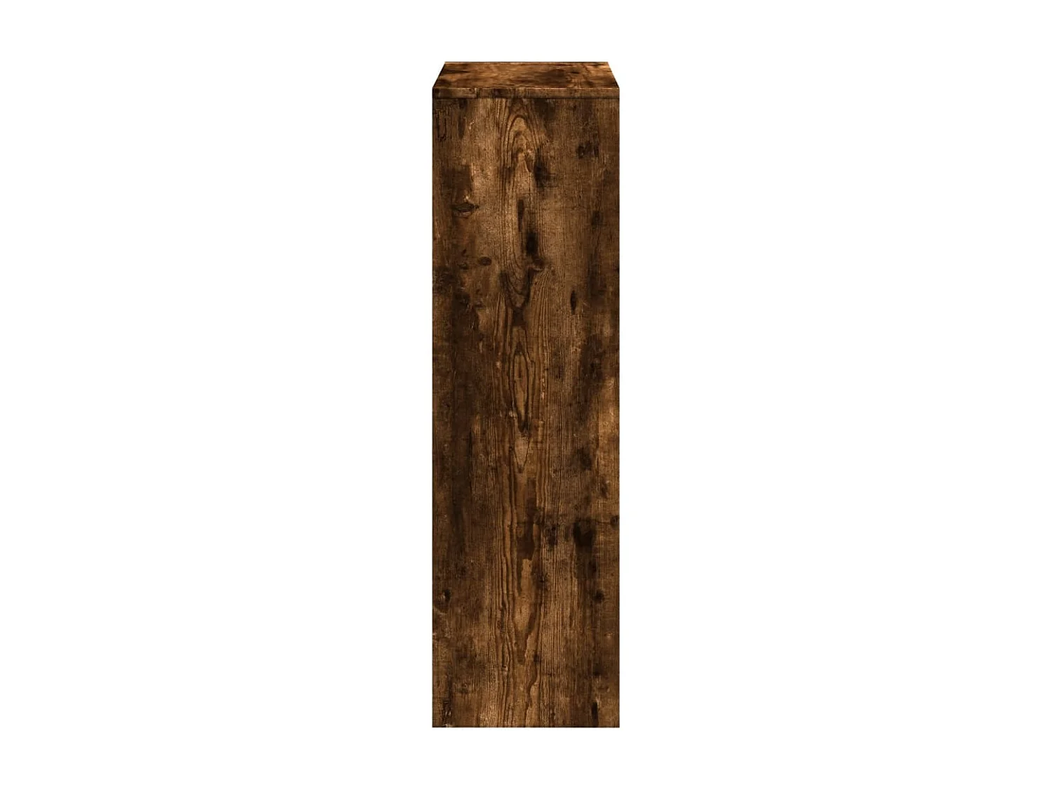 Étagère séparatrice de pièce à 3 niveaux chêne fumé 99x29x99 cm