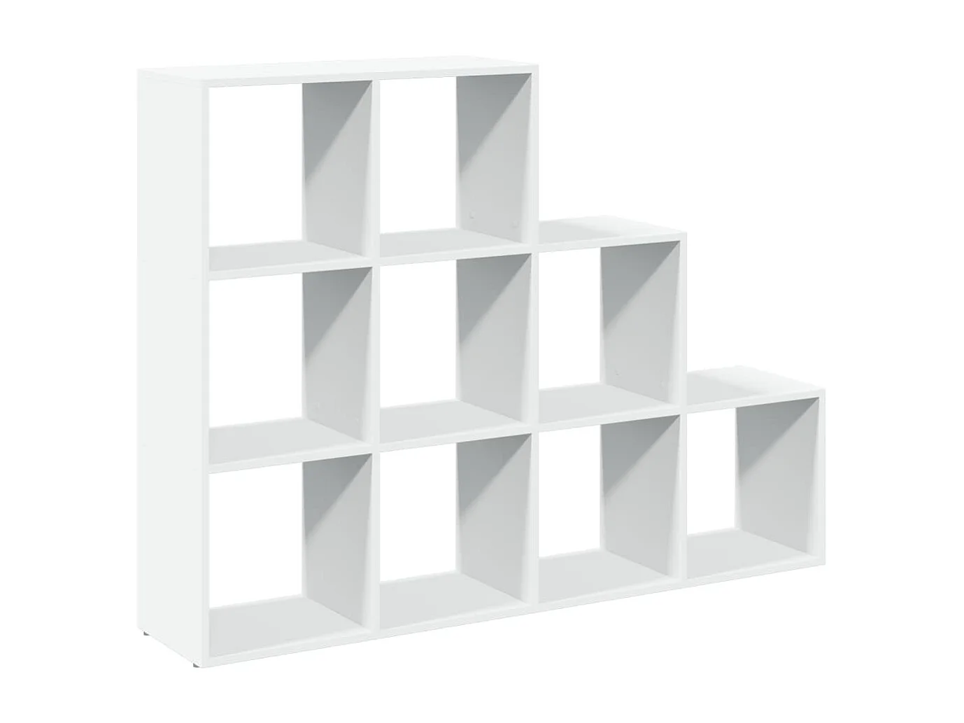 Raumteiler-Bücherregal 3 Stufen Weiß 137,5x29x103,5 cm