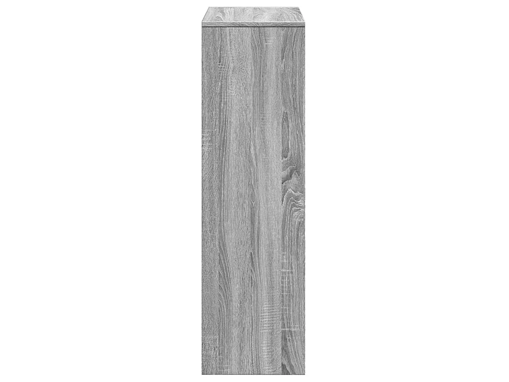 Étagère séparatrice de pièce à 3 niveaux sonoma gris 99x29x99cm