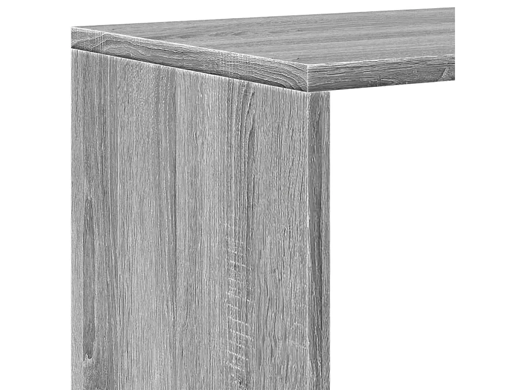 Étagère séparatrice de pièce à 3 niveaux sonoma gris 99x29x99cm