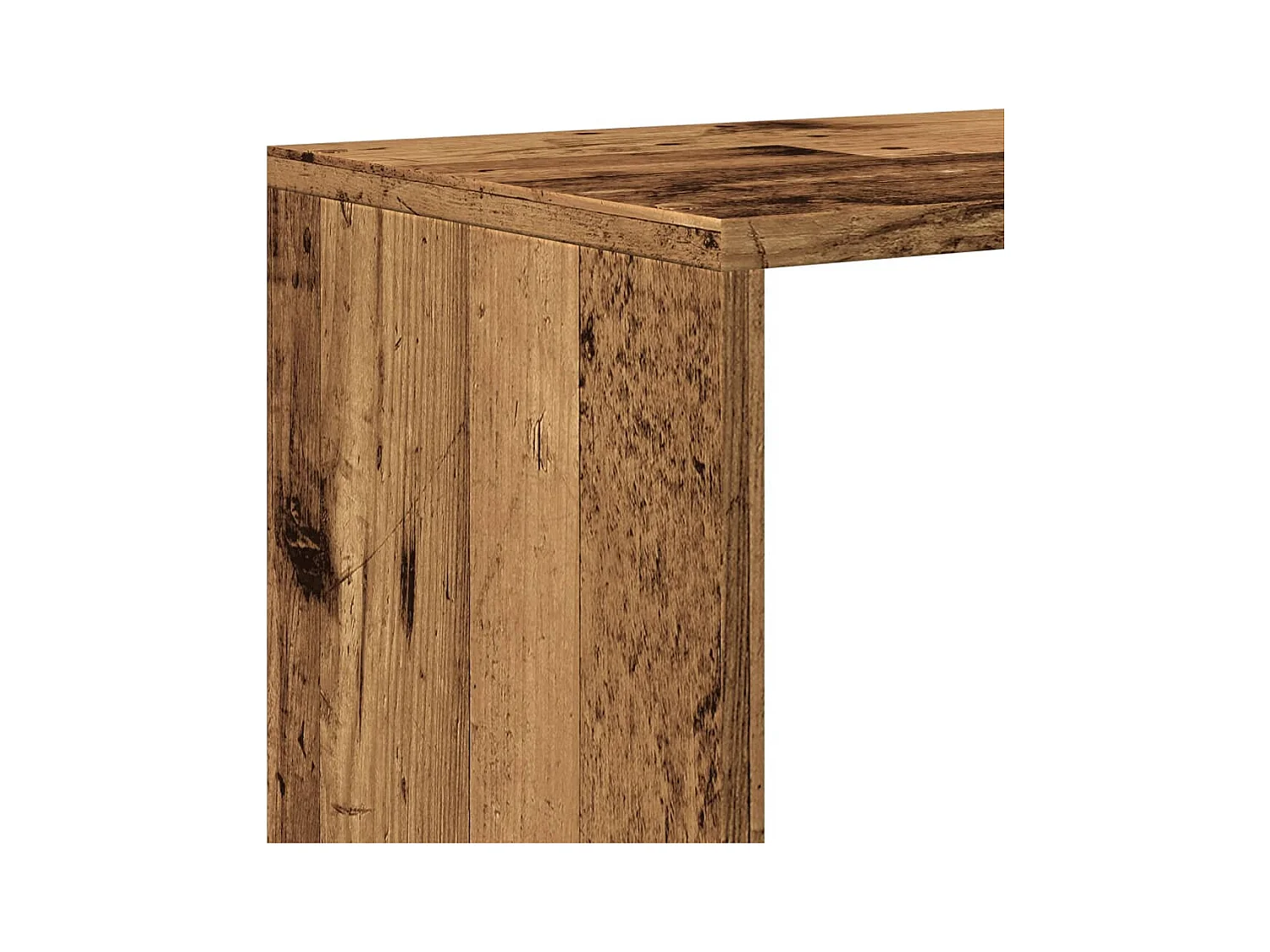 Raumteiler-Bücherregal 4 Stufen Altholz-Optik 131,5x29x131,5 cm