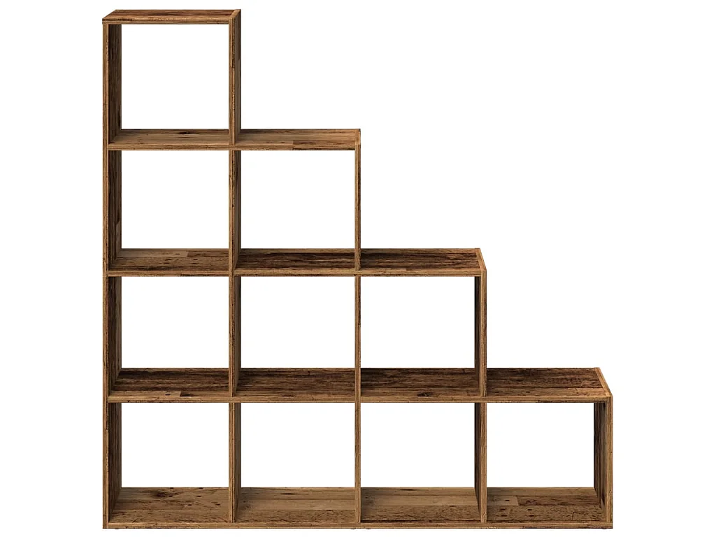 Libreria a 4 Ripiani Legno Vecchio 131,5x29x131,5 cm Truciolato