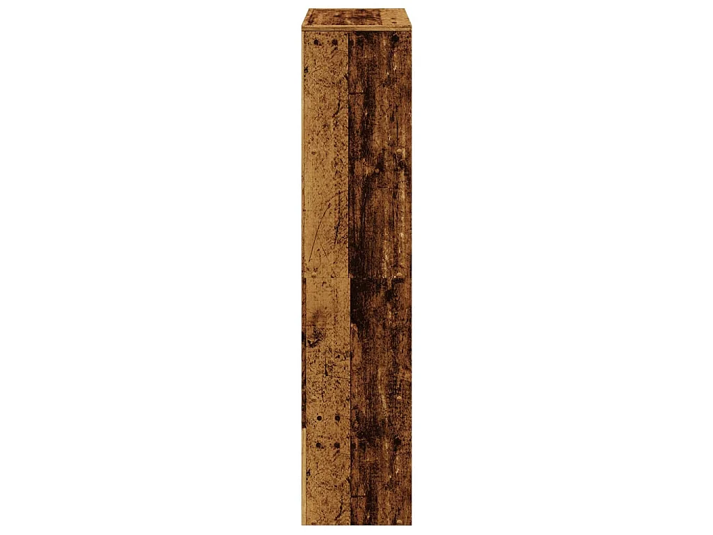 Libreria a 4 Ripiani Legno Vecchio 131,5x29x131,5 cm Truciolato