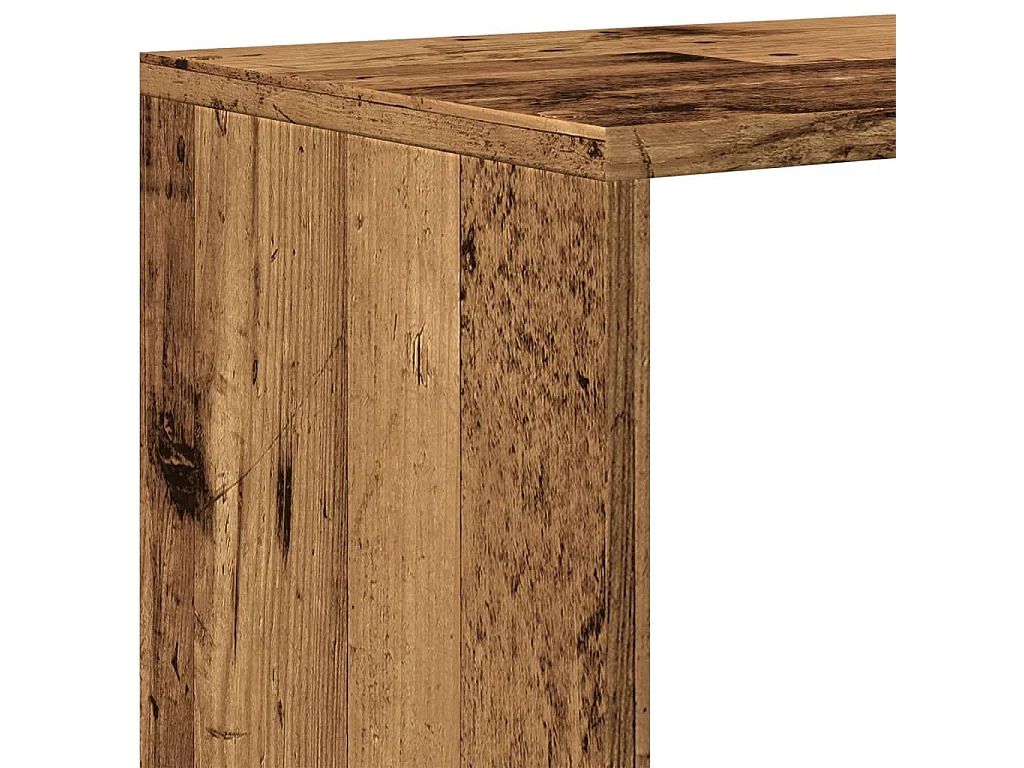 Libreria a 4 Ripiani Legno Vecchio 131,5x29x131,5 cm Truciolato
