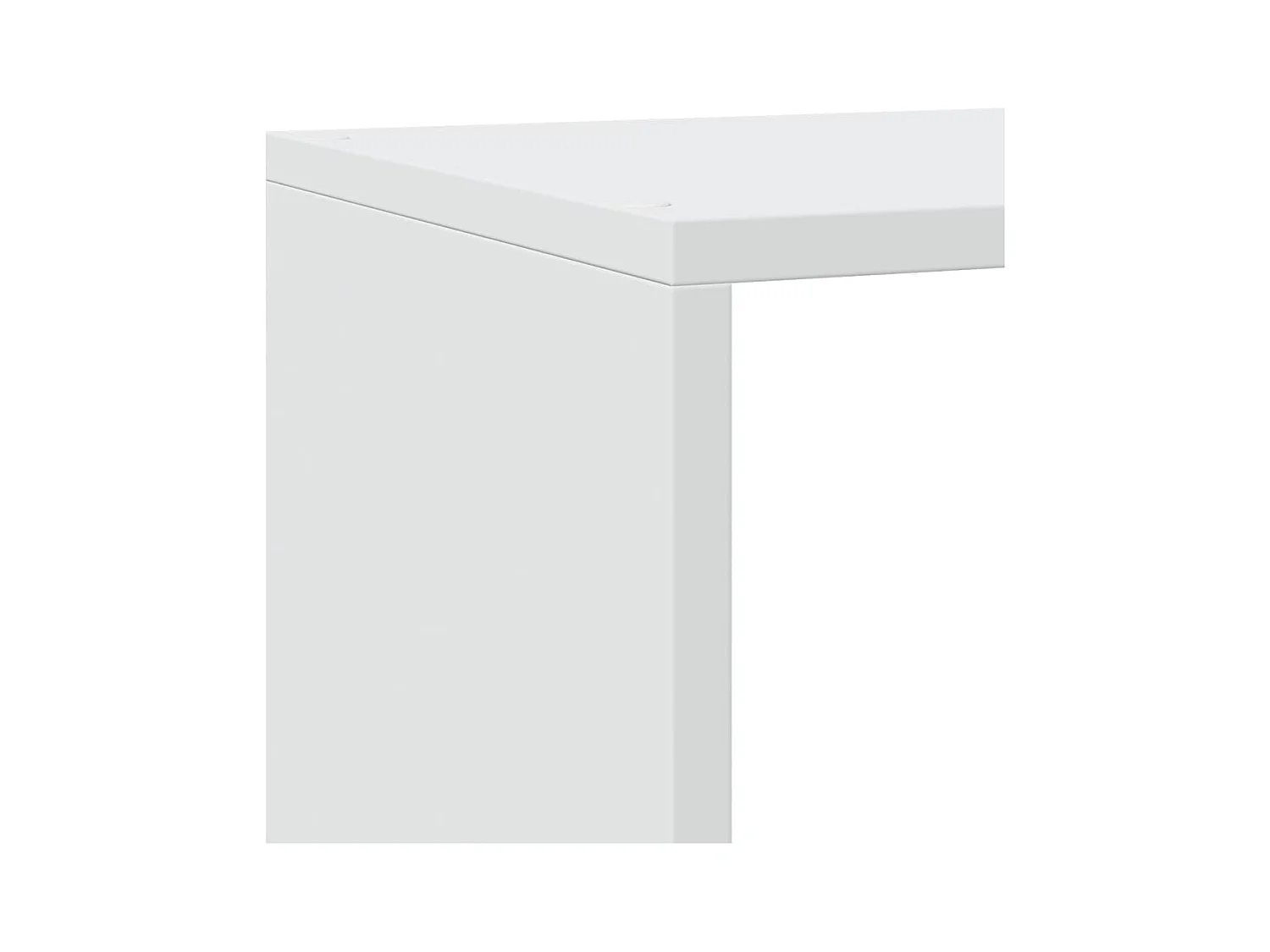 Étagère séparatrice de pièce à 4 niveaux blanc 143,5x29x143,5cm