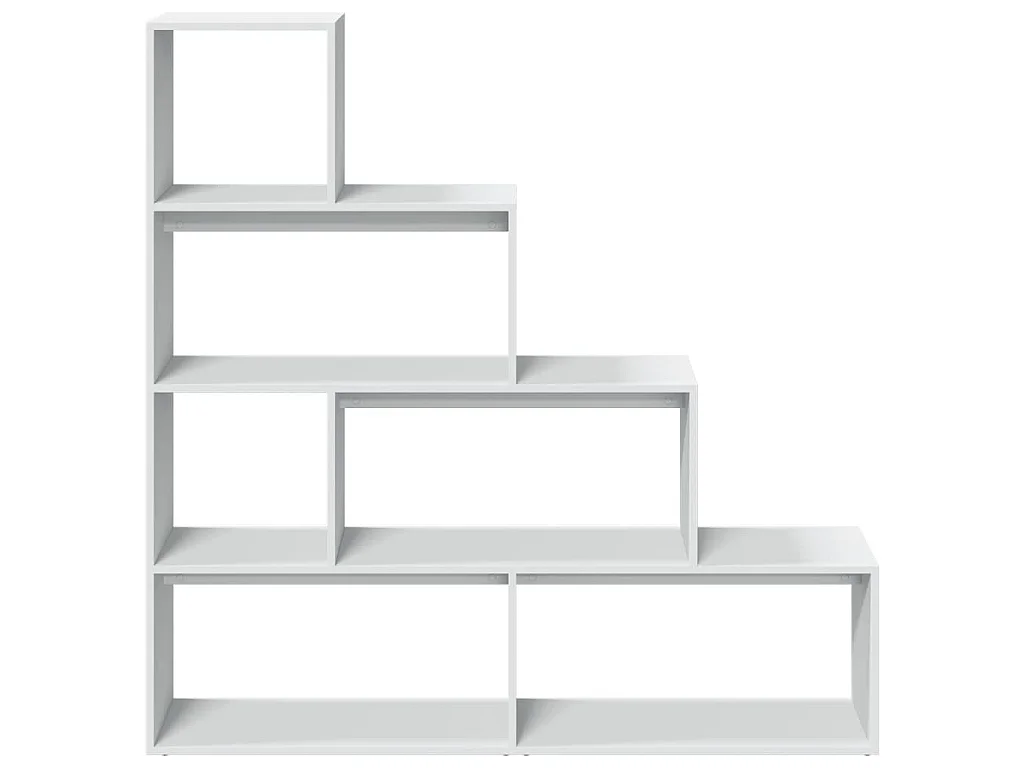Kamerscherm / boekenkast 4-laags 143,5x29x143,5 cm hout wit
