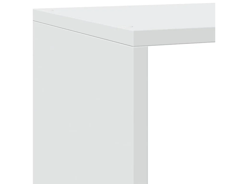 Kamerscherm / boekenkast 4-laags 143,5x29x143,5 cm hout wit