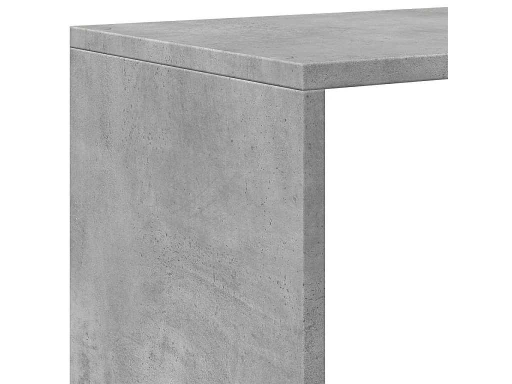 Kamerscherm / boekenkast 3-laags 99x29x99 cm hout betongrijs