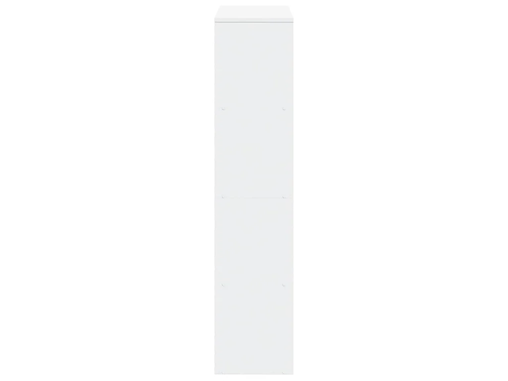 Étagère séparatrice de pièce à 4 niveaux blanc 131,5x29x131,5cm