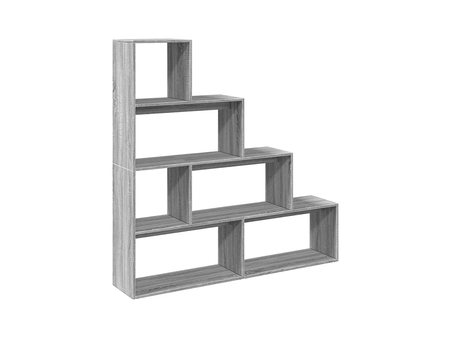 Étagère séparatrice de pièce 4 niveaux sonoma gris