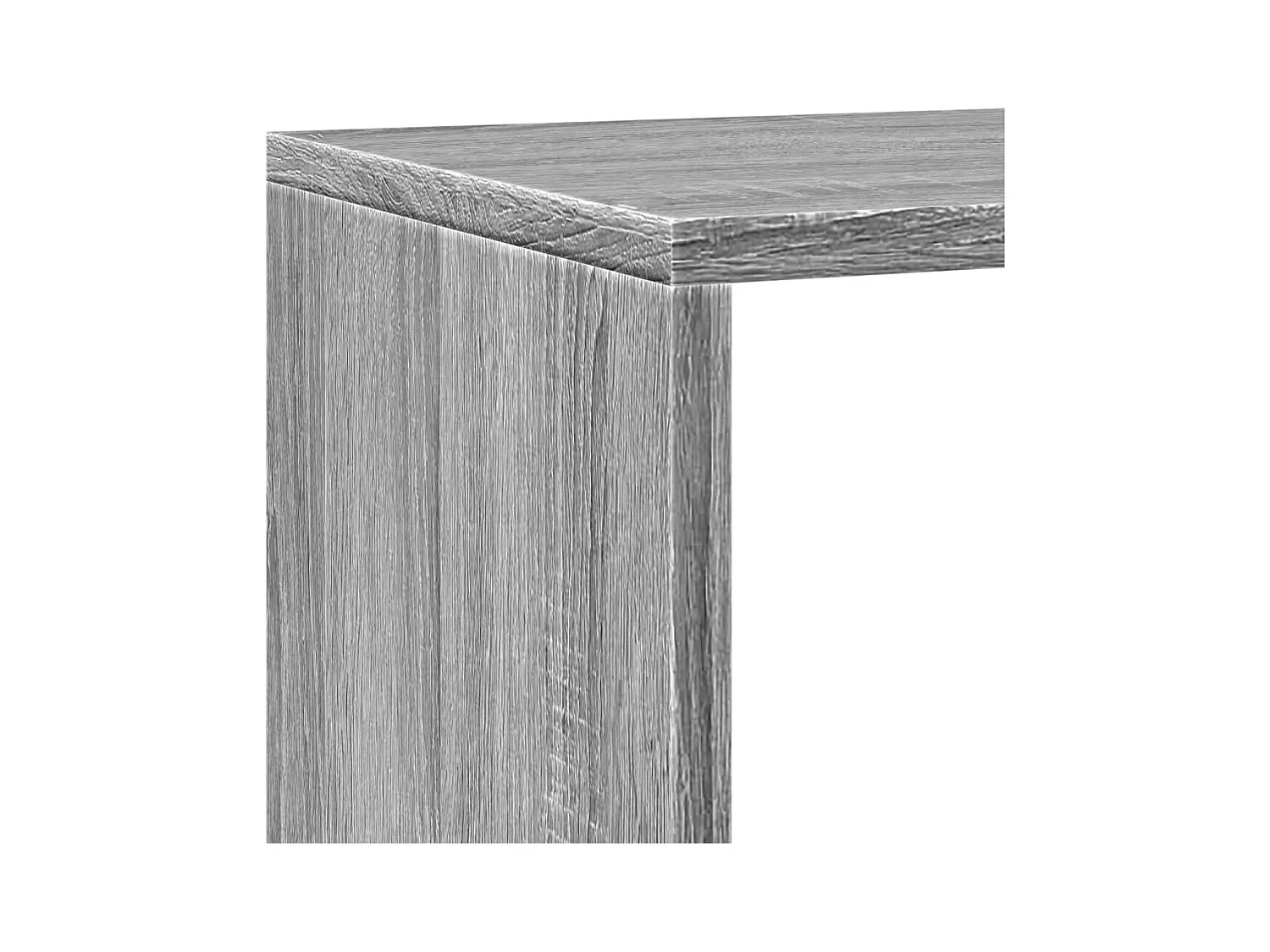 Étagère séparatrice de pièce 4 niveaux sonoma gris