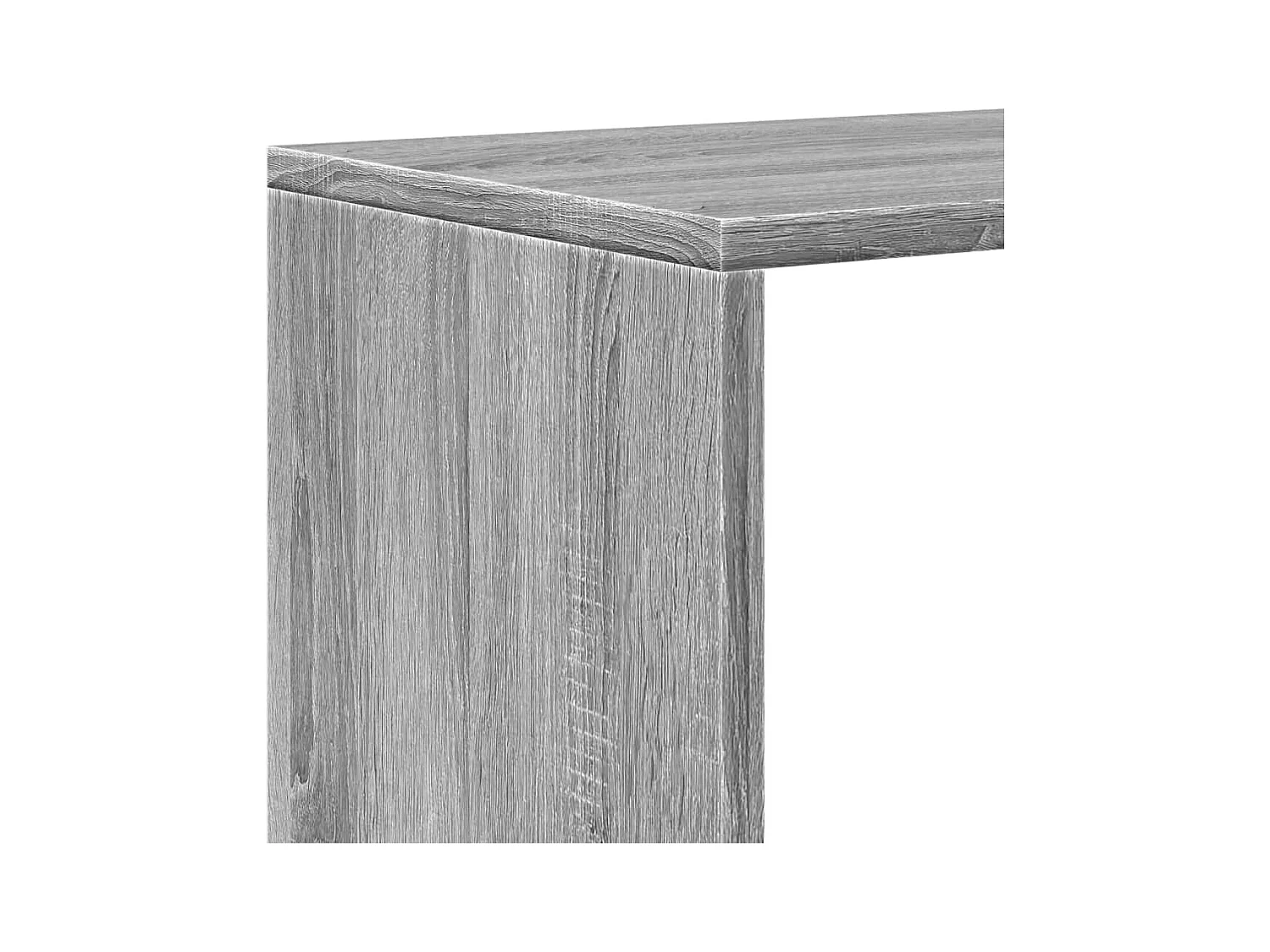 Étagère séparatrice de pièce 4 niveaux sonoma gris