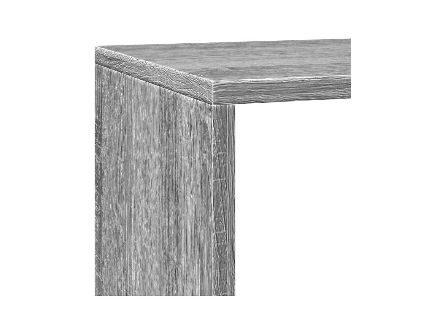 Raumteiler-Bücherregal 3 Stufen Grau Sonoma 137,5x29x103,5 cm