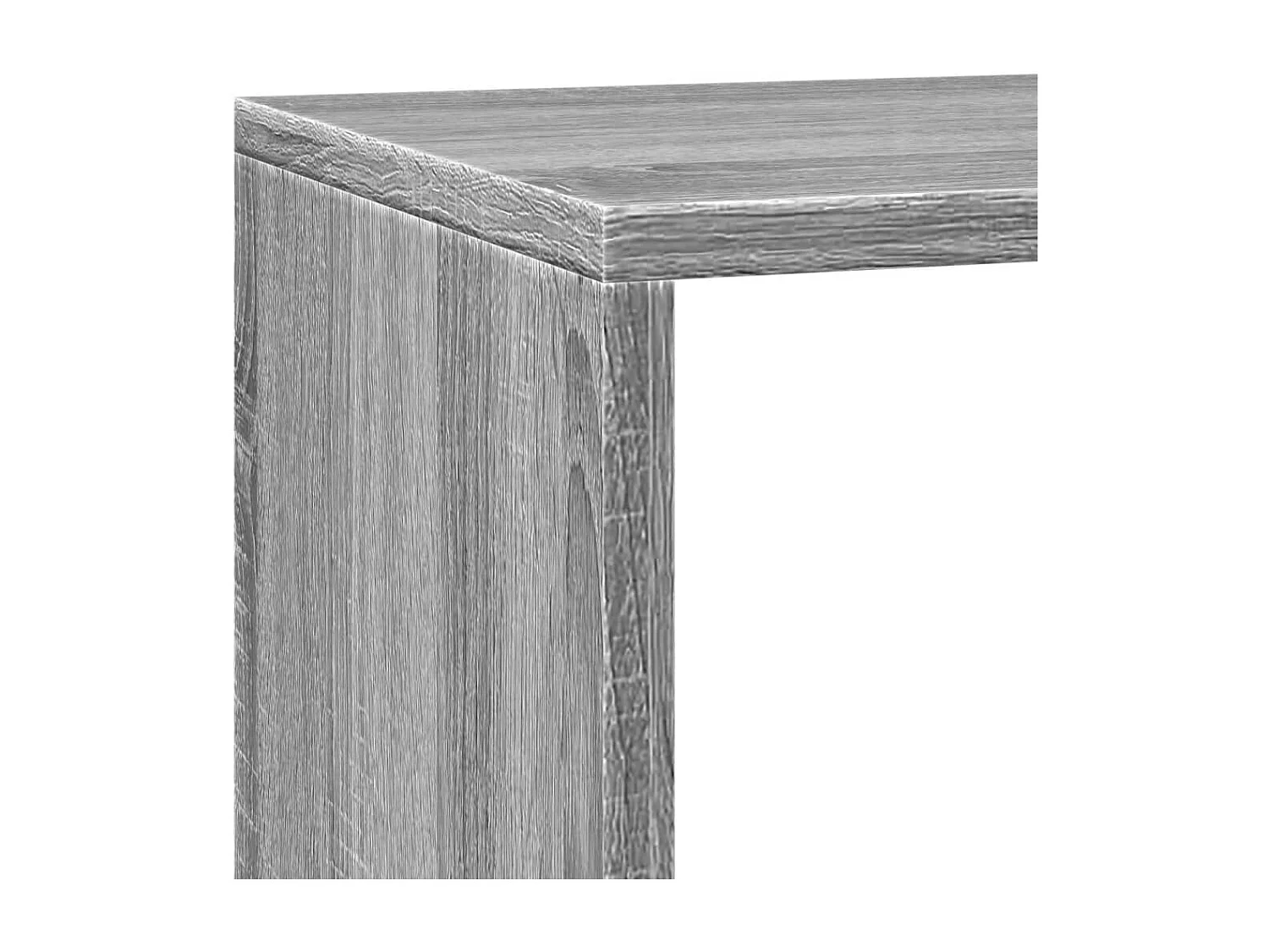 Raumteiler-Bücherregal 3 Stufen Grau Sonoma 137,5x29x103,5 cm