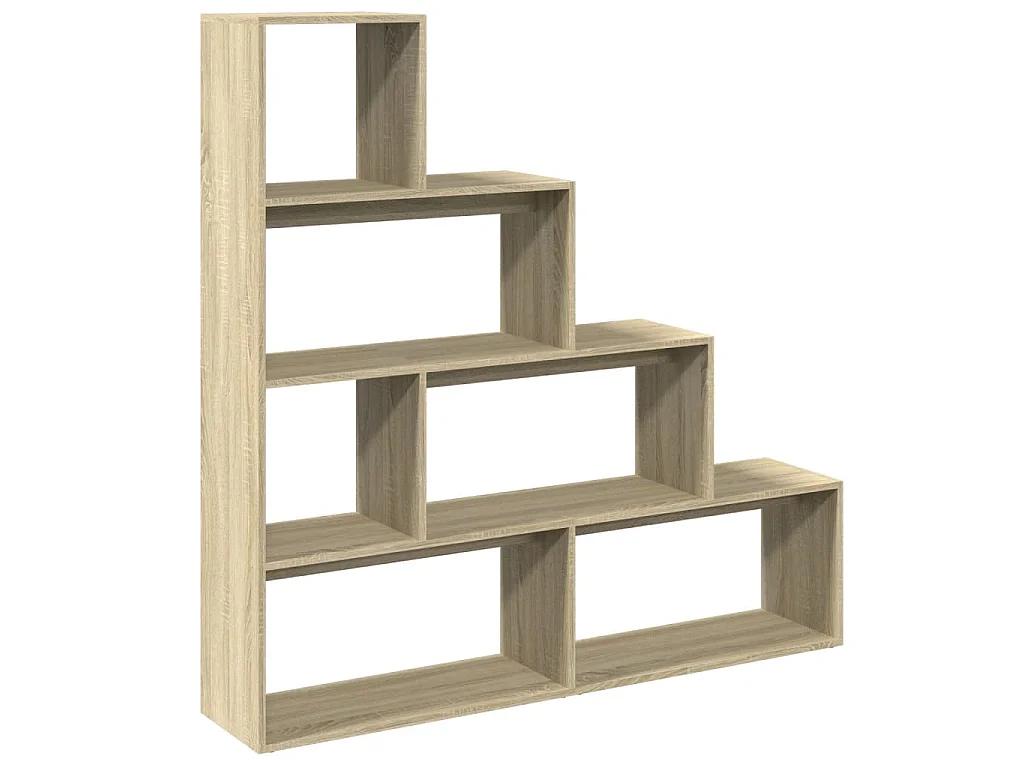 Kamerscherm / boekenkast 143,5x29x143,5 cm hout sonoma eiken