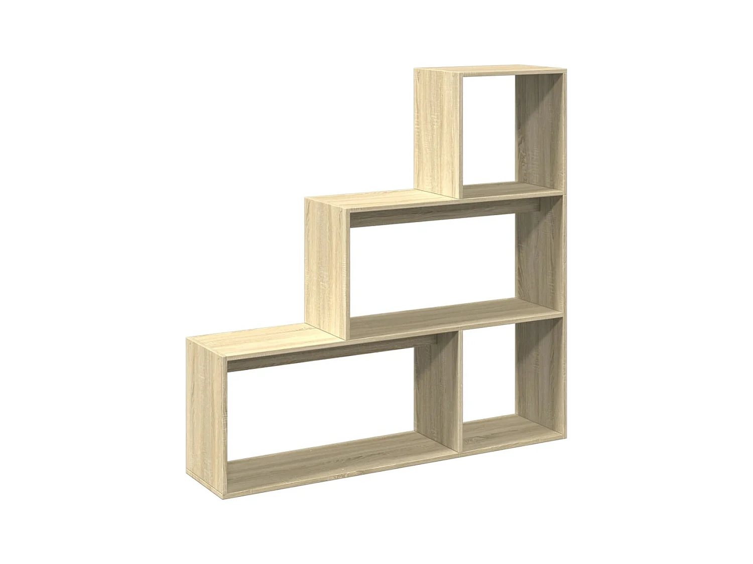 Étagère séparatrice de pièce 3 niveaux chêne sonoma