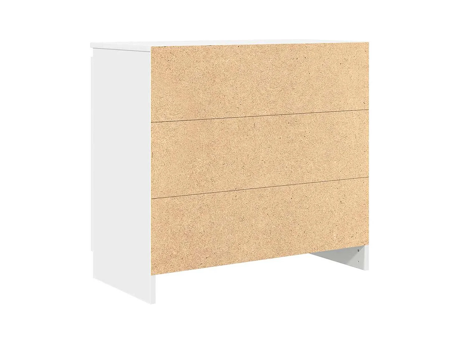 Buffet avec tiroir blanc 71x35x65 cm bois d'ingénierie