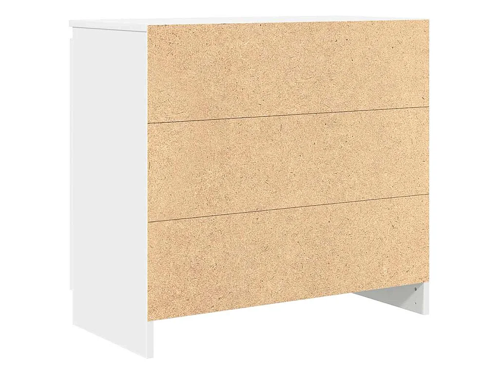 Buffet avec tiroir blanc 71x35x65 cm bois d'ingénierie