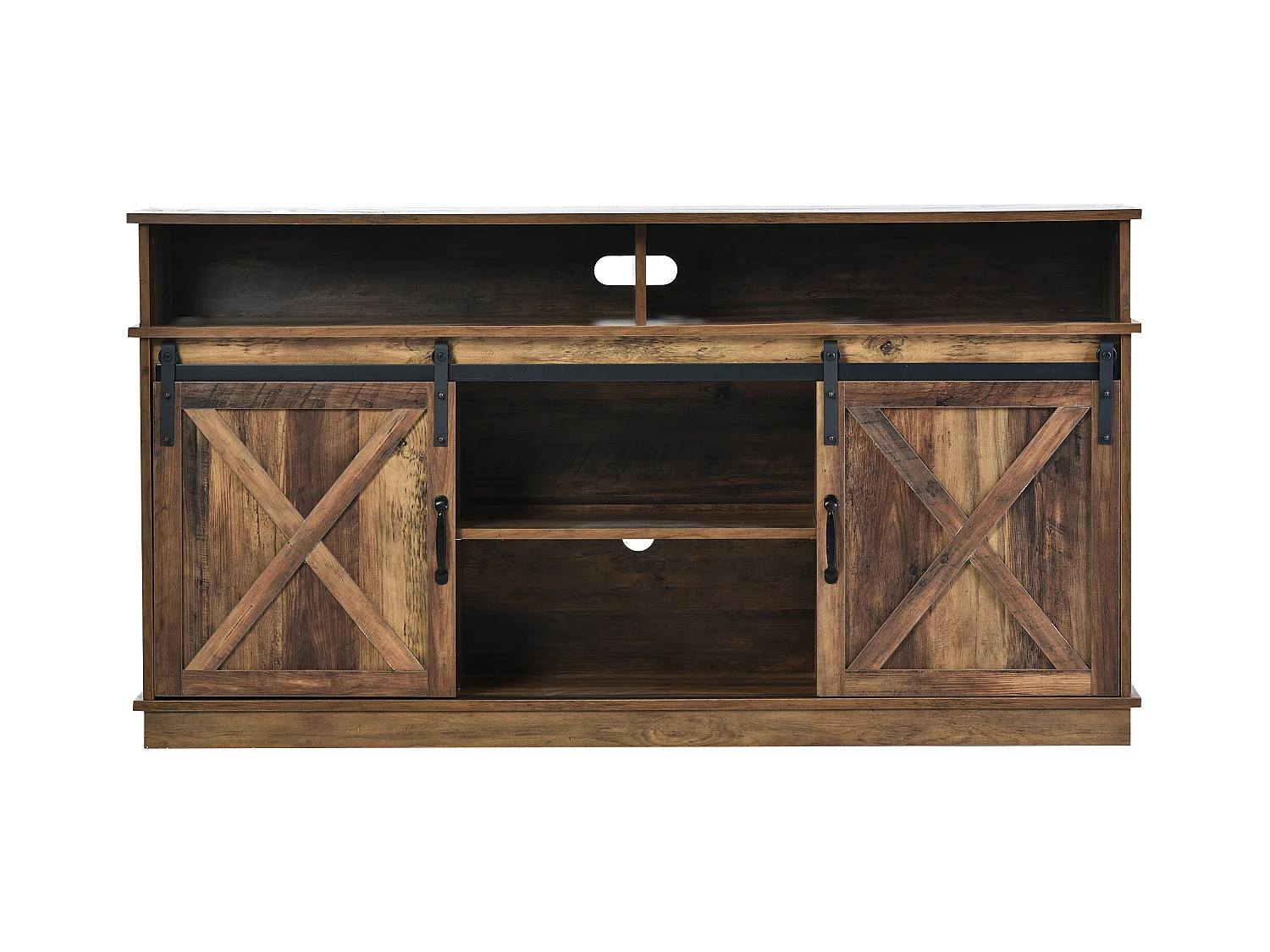 Mueble para TV, aparador, mueble de cocina, mueble auxiliar, con 2 puertas correderas