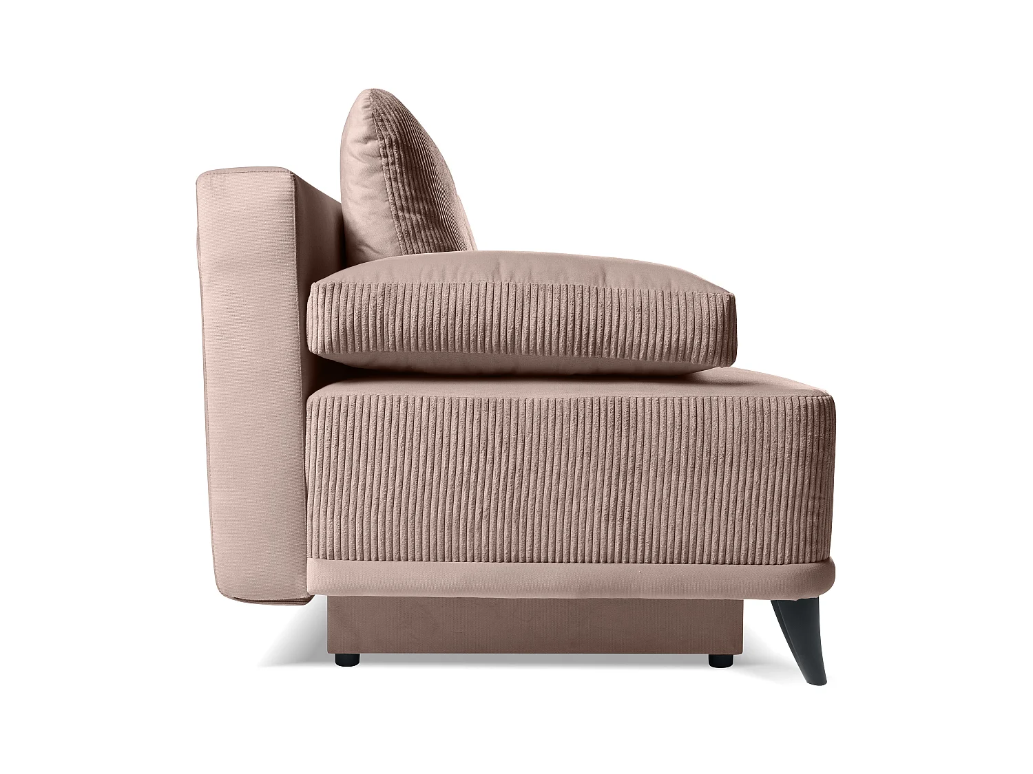 Schlafsofa Skont - Samtstoff - Drei-Personen - rosa