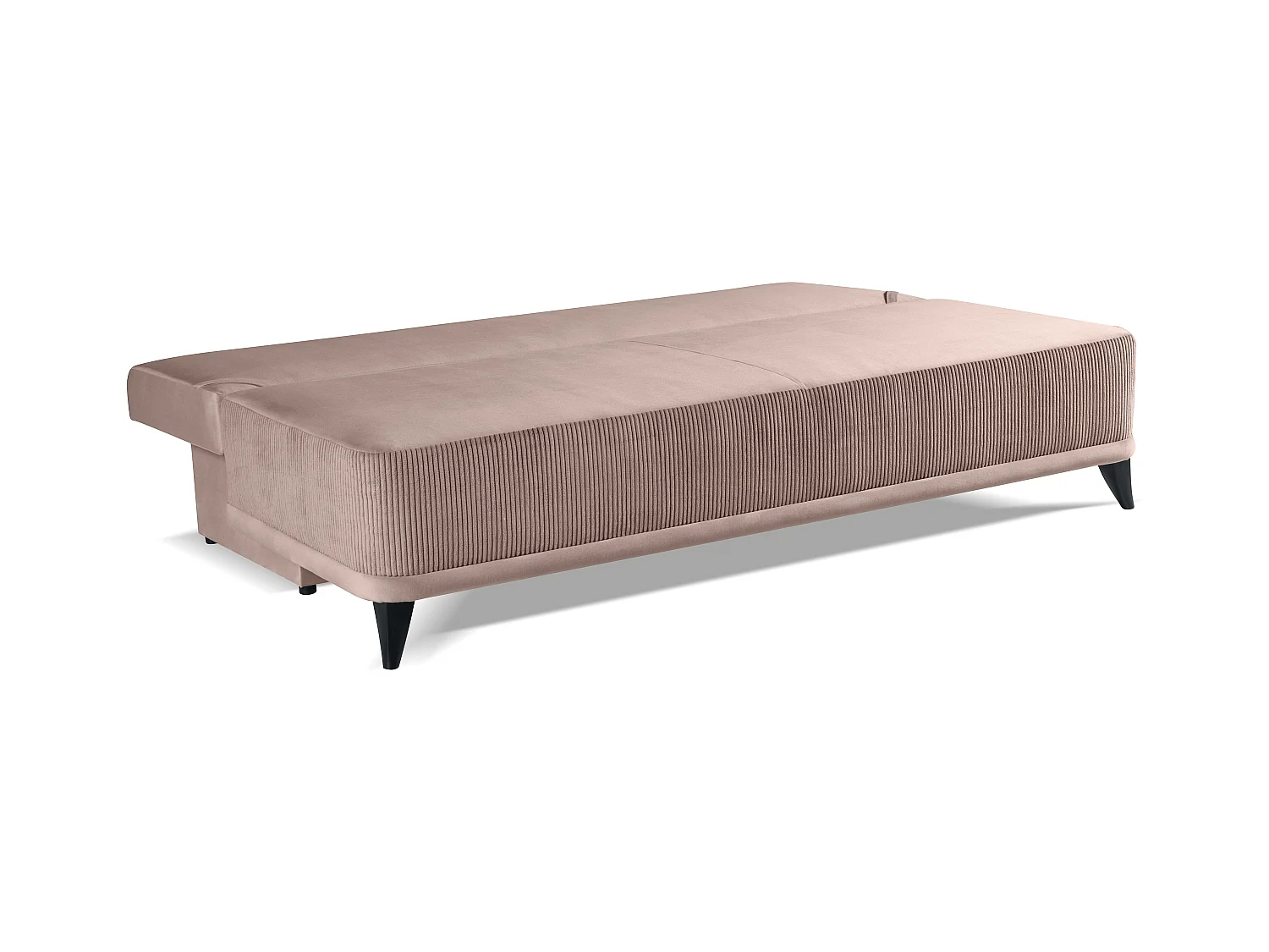 Schlafsofa Skont - Samtstoff - Drei-Personen - rosa