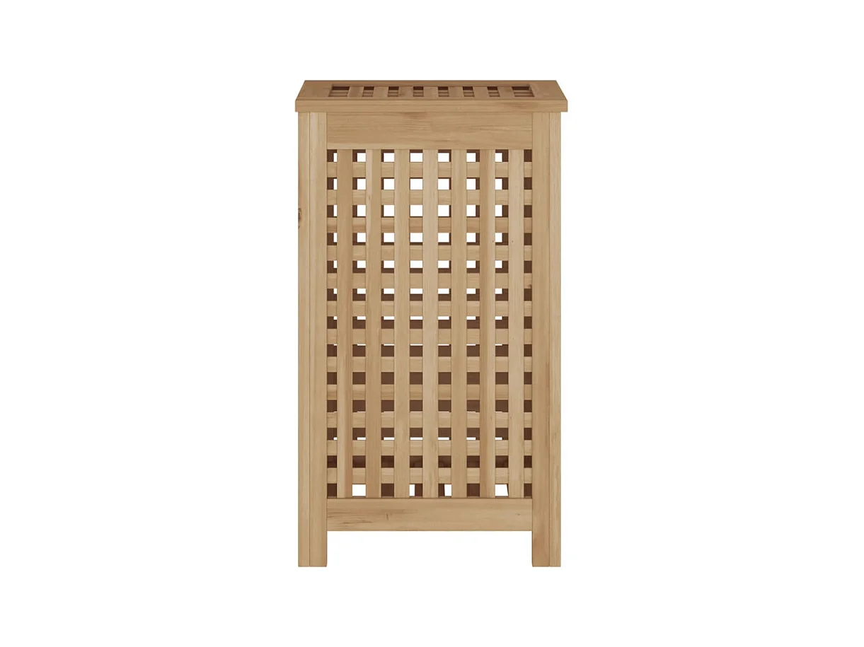 Bac à linge 35x25x60 cm bois de teck massif