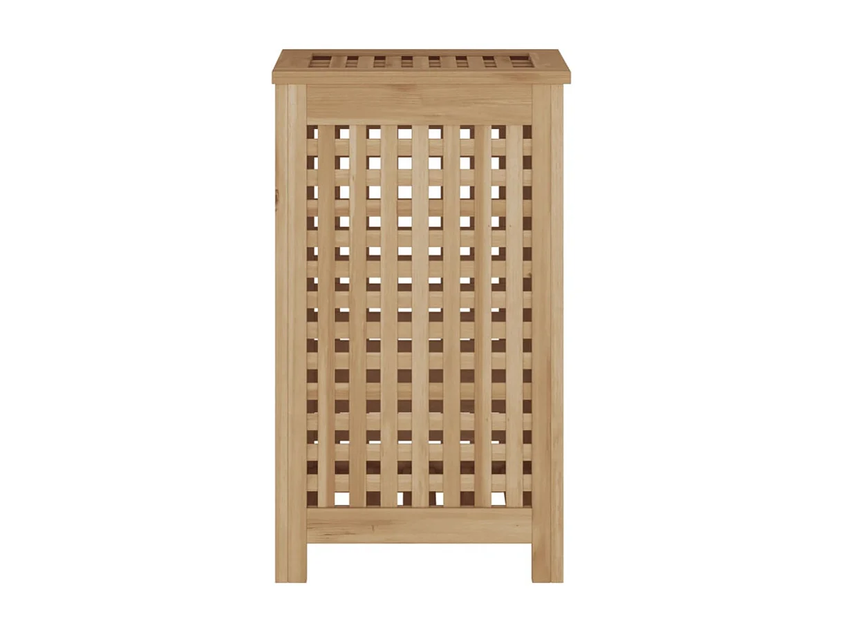 Bac à linge 35x25x60 cm bois de teck massif