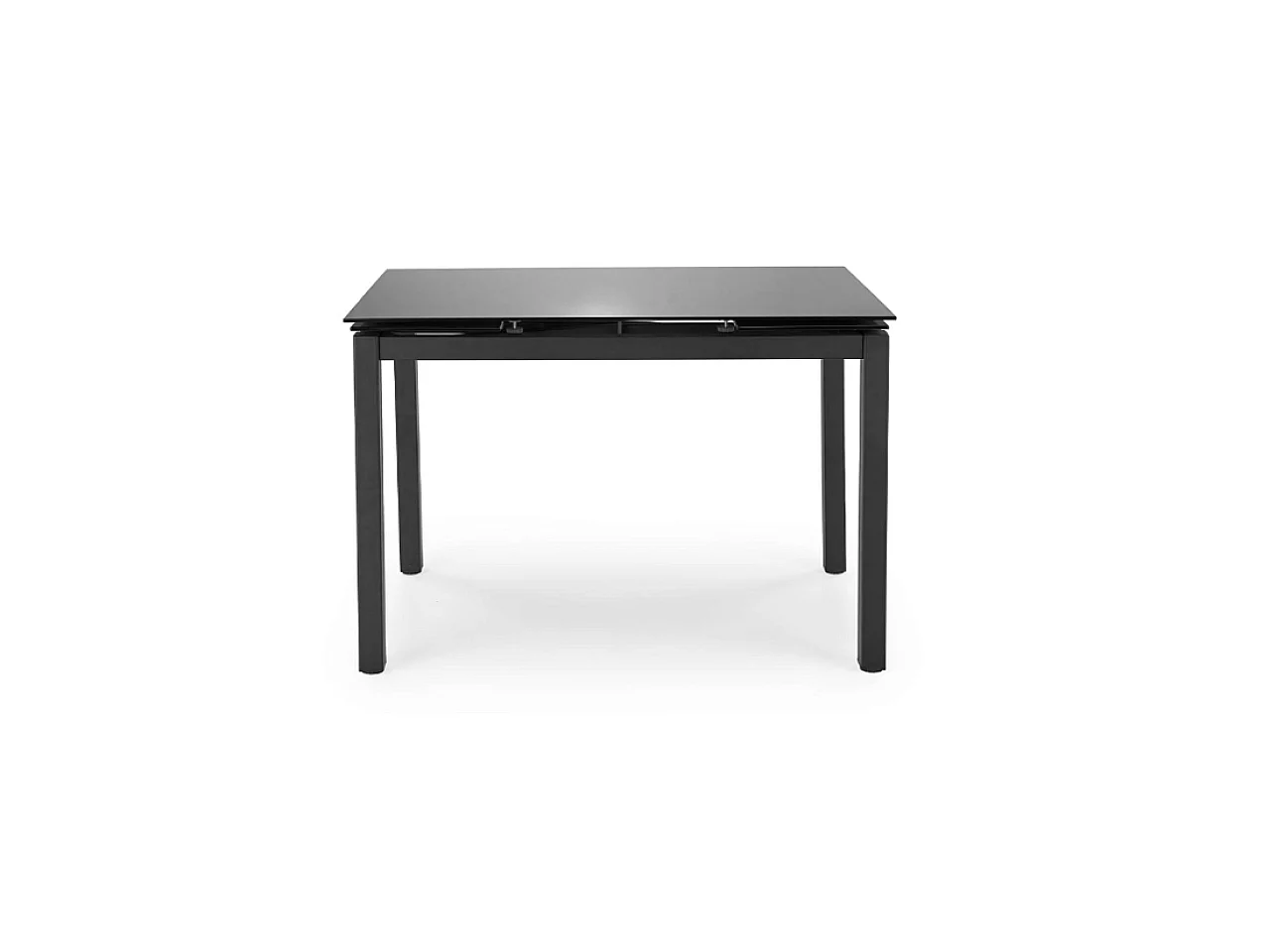 Esstisch Set Jasper (70x110-170)/Erweiterbar/inkl.Stühle/Schwarz&Grau