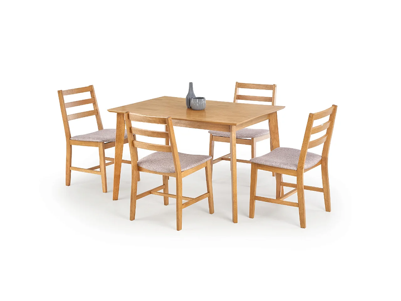 Set tavolo da pranzo Cordoba (80x120)/MDF+impiallacciatura/incl. sedie/marrone