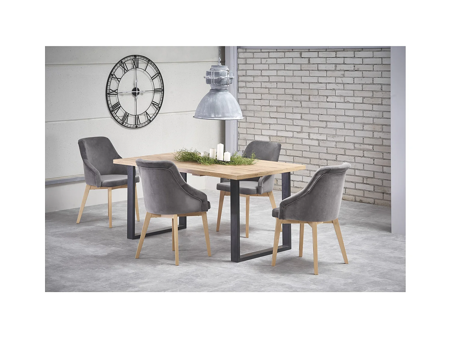 Esstisch Venom (90x160-210)/Erweiterbar/Braun&Schwarz