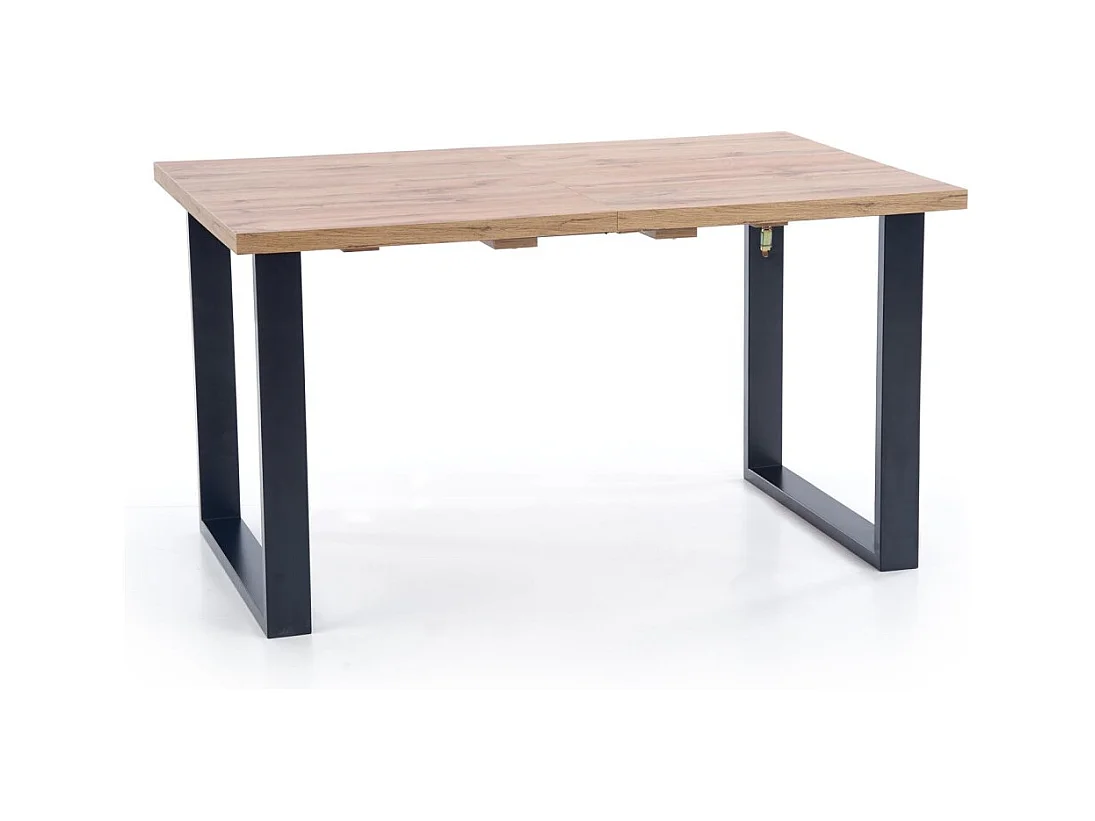 Esstisch Venom (90x160-210)/Erweiterbar/Braun&Schwarz