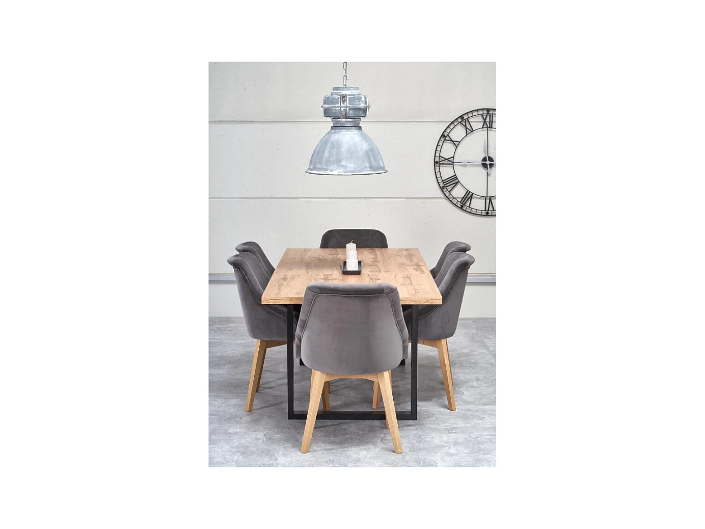 Esstisch Venom (90x160-210)/Erweiterbar/Braun&Schwarz