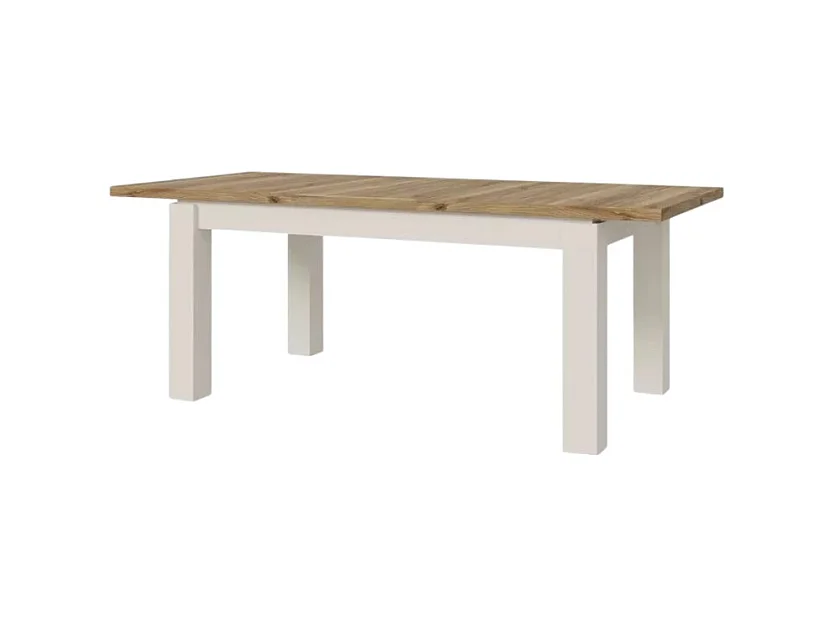 Esstisch Scver (90x160-206)/Erweiterbar/Holzplatte/Beige&Braun