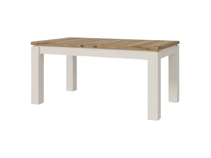 Esstisch Scver (90x160-206)/Erweiterbar/Holzplatte/Beige&Braun