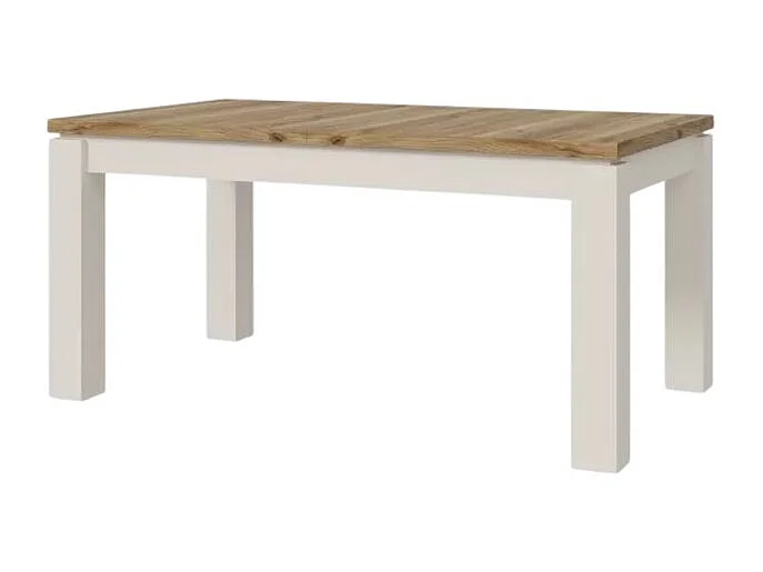 Esstisch Scver (90x160-206)/Erweiterbar/Holzplatte/Beige&Braun